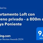 Apartamento con terreno privado - a 800m de Playa Poniente
