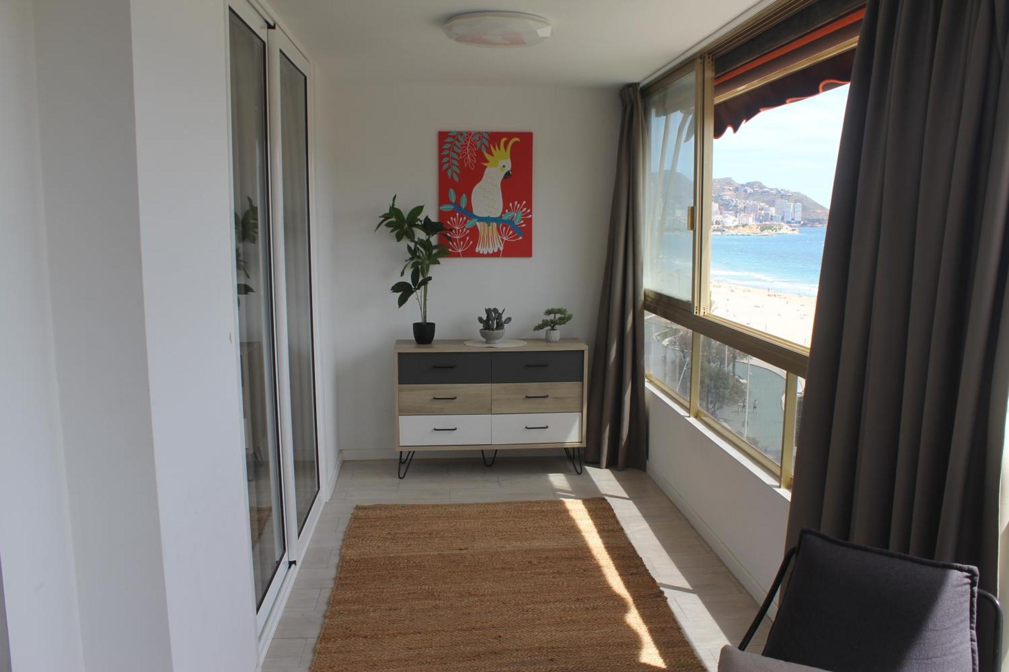 Apartamento Ensueno 1a Linea Playa Poniente 6 Pax Parking Wifi Y Ac